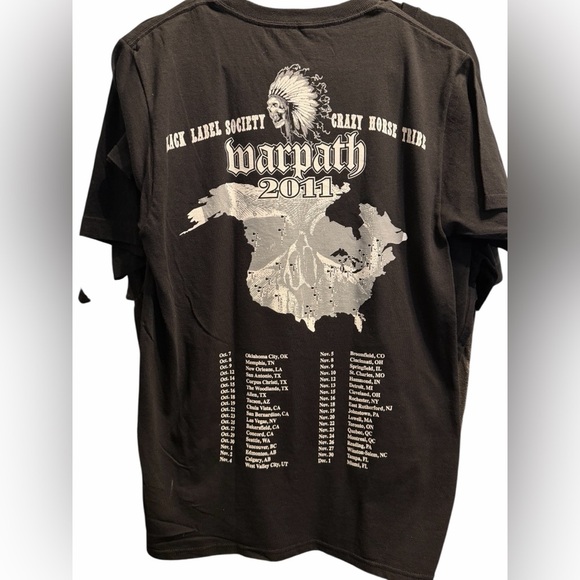 Black Label Society 2011 Tour Tee NEW - Picture 2 of 4